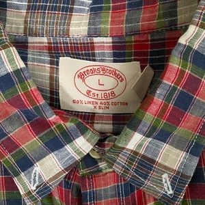 Brooks Brothers short sleeve button down shirt, size L.